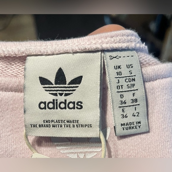 Adidas Almost Pink Slouchy Crew Women’s Size Small NWT - Picture 4 of 5